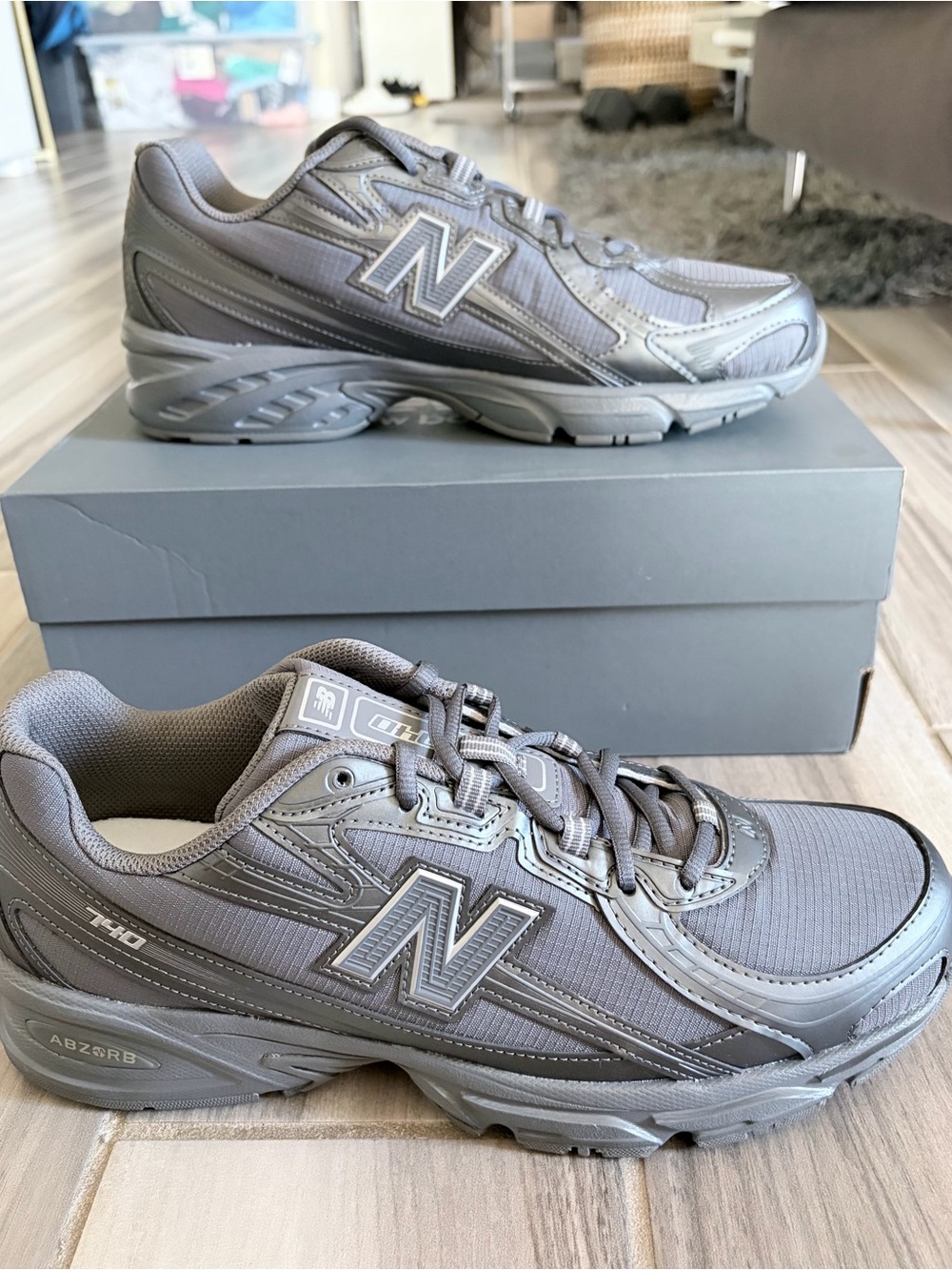 Men's New Balance 740v2 Shoes - Castlerock Silver Metallic U740SS2 View 2